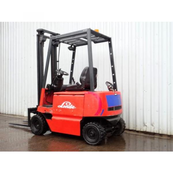 LINDE E16P. 3800mm LIFT. USED ELECTRIC FORKLIFT TRUCK. (3885) #3 image