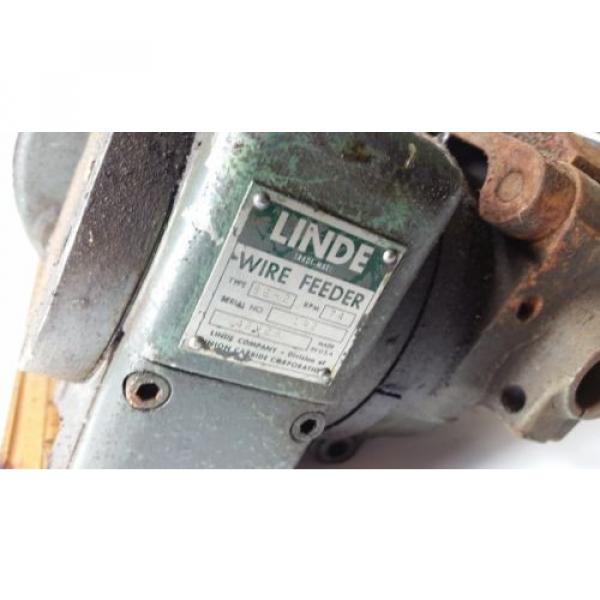 Linde Mig Wire Feed welder motor seh2 115v volt 74 rpm right angle gearbox #3 image
