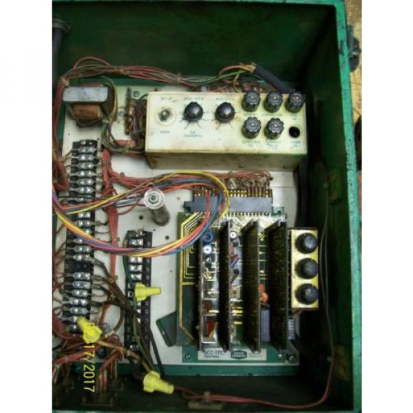 LINDE UNION CARBIDE SSC-17A CONTROL BOX 0-10 WELD CURRENT 10 AMP LINE FUSES #4 image