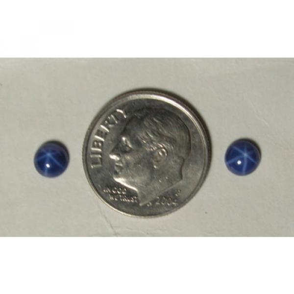 VINTAGE LINDE LINDY PETITE 5MM RD CF BLUE STAR SAPPHIRE CREATED PENDANT NOCHN SS #2 image