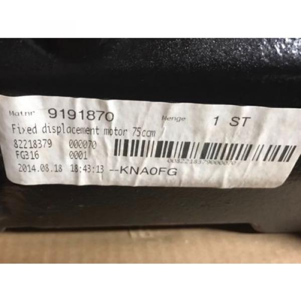 Linde Fixed Displacement Motor  Type HMF 75022701   Krone part  #9191870 #7 image