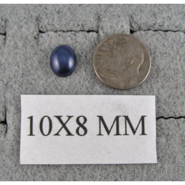 10x8mm 3+ CT LINDE LINDY CORNFLOWER BLUE STAR SAPPHIRE CREATED 2nd RING SS #2 image