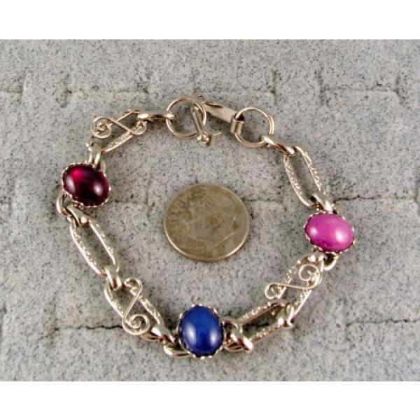 LINDE LINDY STAR SAPPHIRE CREATED RUBY STAR BRACELET NPM SECOND QUALITY DISCOUNT #2 image