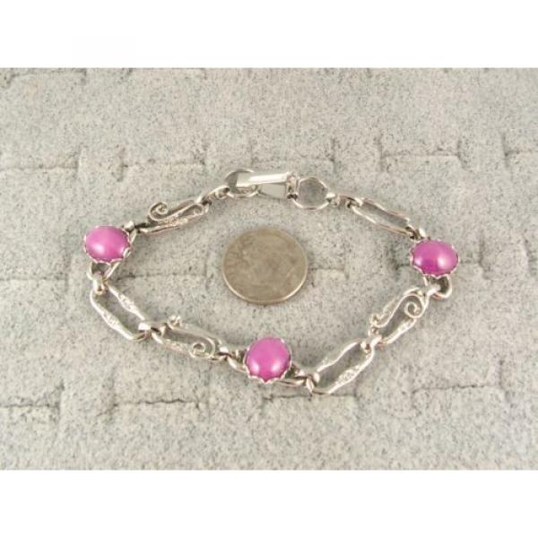 LINDE LINDY PINK STAR RUBY CREATED BRACELET NPM SECOND QUALITY DISCOUNT #3 image