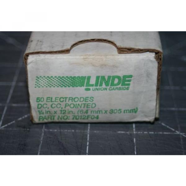 Linde 7012F04 Electrodes-DC copper Coated gouging rod 1/4&#034;x12&#034; box of 50 #7 image