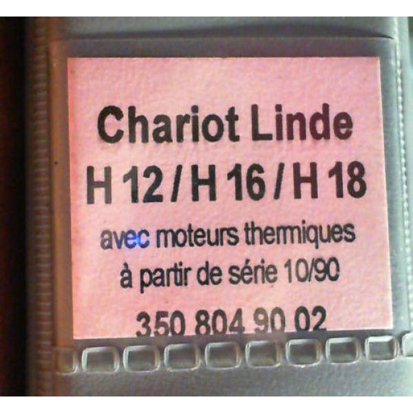 Linde H12 H16 H18 Chariot Elevateur Fork Lift Truck Parts Catalog Manual 10/97 #3 image