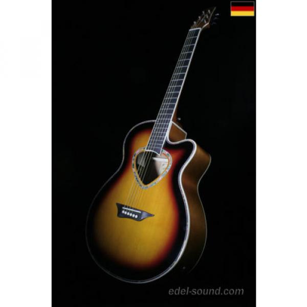 40` Westerngitarre Nika sunburst, breiter Hals, Decke Fichte Korp. Linde, Cut EQ #5 image