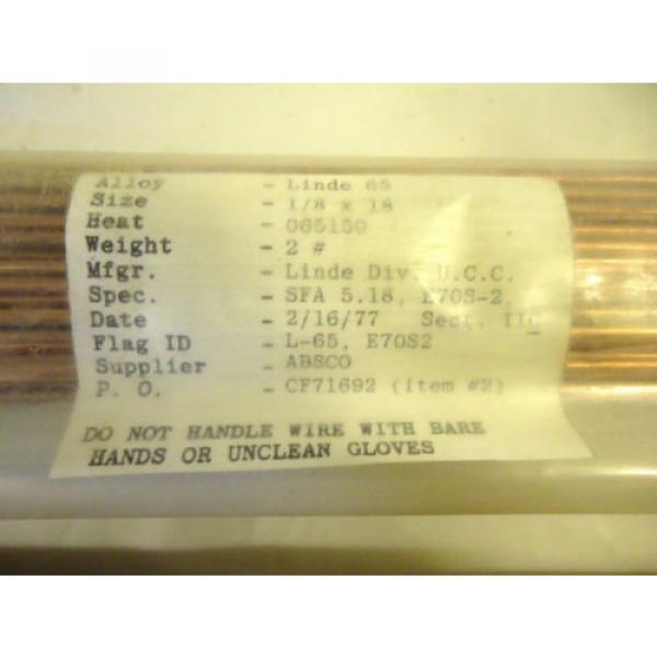 Welding Rod for Oxygen/ Acetylene, Linde 65, E702-2, Mild Steel Rod, New-Other. #3 image