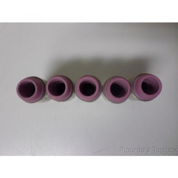 Lot of (5) New Linde No. 4 Alumina Cups, HW-17 &amp; 18 Torch, 10N56 #2 image