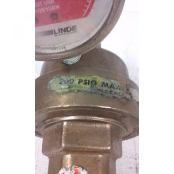Union Carbide Copr. Brass Gas Regulator Linde Division #4 image