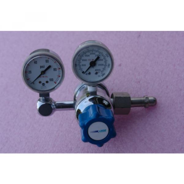 LINDE SG 36600 Gas regulator 4000 psi max, outlet gauge 100 psi #1 image