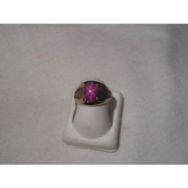 ..Vintage Man&#039;s/Men&#039;s 10K Gold Filled,Linde/Lindy Ruby Star Sapphire Ring,Size 7 #2 image