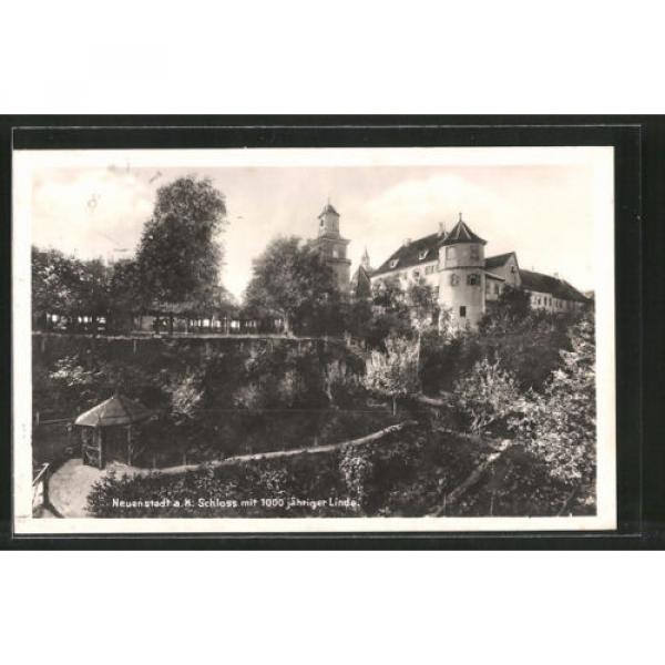 schöne AK Neuenstadt, Schloß mit 1000jähriger Linde 1928 #1 image