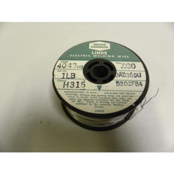 1 Lb Pound  .030&#034; Dia. Union Carbide Linde 4043HQ Welding Wire Roll (A5) #3 image