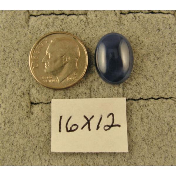 MEN&#039;S 16X12MM 9+CT LINDE LINDY CRNFLR BLUE STAR SAPPHIRE CREATED SECOND RING SS #5 image