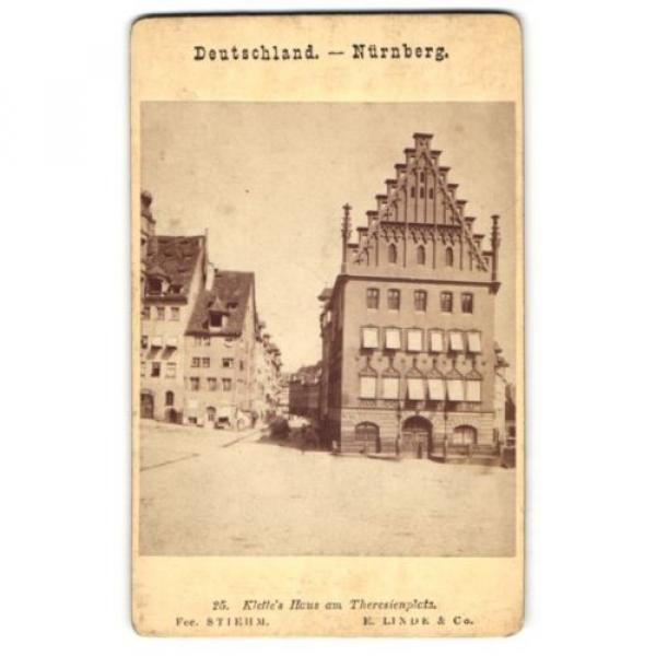 Fotografie F. Linde &amp; Co., unbekannter Ort, Ansicht Nürnberg, Klette´s Haus am #1 image