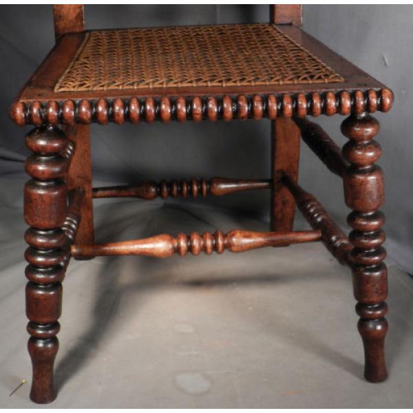 Antique German Sausage Turned Walnut Childs Chair Jenny Linde 1830 Photographers #3 image