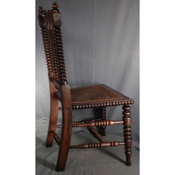 Antique German Sausage Turned Walnut Childs Chair Jenny Linde 1830 Photographers #8 image