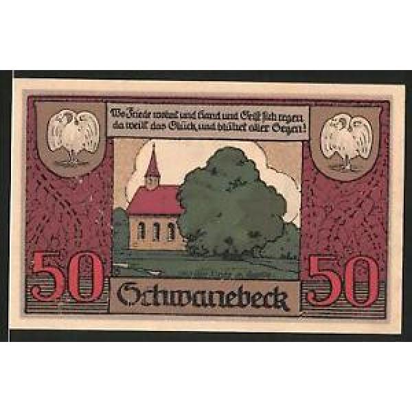 Notgeld Schwanebeck, 1921, 50 Pfennig, 1000 Jahre alte Linde #1 image