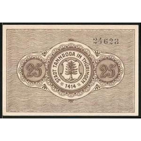 Notgeld Tannroda 1921, 25 Pfennig, 1000 Jährige Linde, Ornamente #1 image
