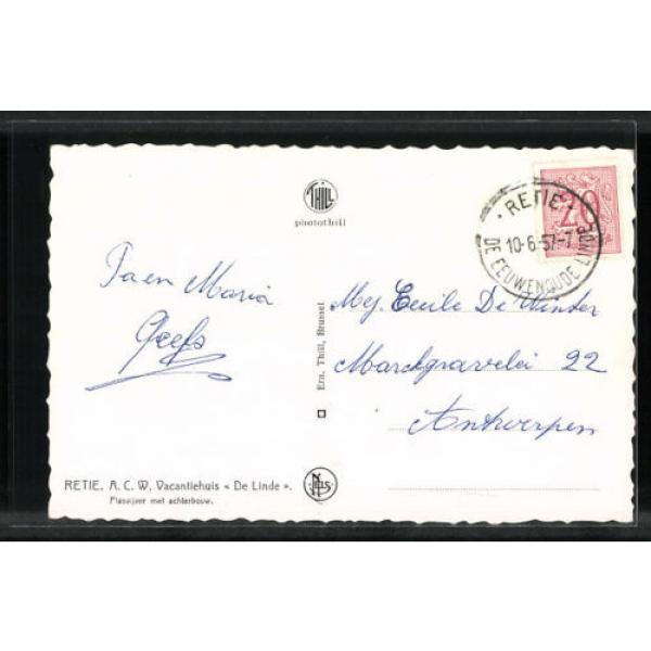 formidable CPA Retie, A.C.W. Vacantiehuis De Linde Plasvijer met achterbow 1957 #2 image