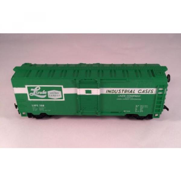 Life-like Ho Model Linde Train Green Box Car Pre Owned #1 image