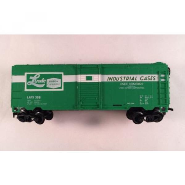 Life-like Ho Model Linde Train Green Box Car Pre Owned #2 image