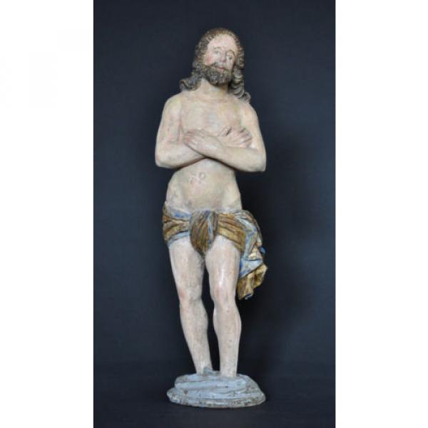 &#034;Christus im Jordan stehend&#034;, ca. 1550-1600, Linde, alte Fassung, Sammlerstück #1 image