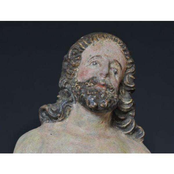 &#034;Christus im Jordan stehend&#034;, ca. 1550-1600, Linde, alte Fassung, Sammlerstück #6 image