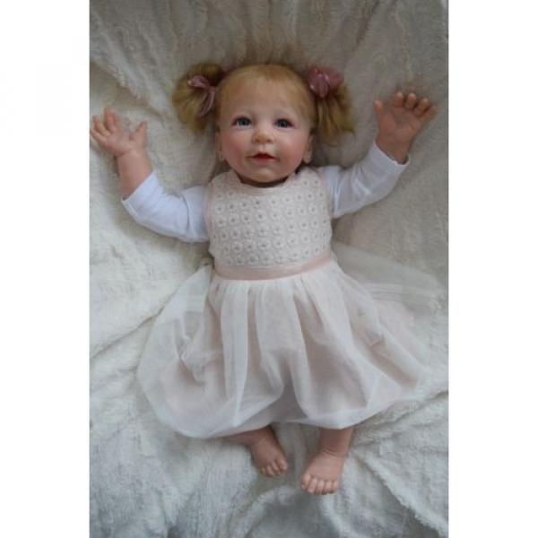 Reborn baby girl doll Lisa by Linde Scherer 22&#034; #1 image