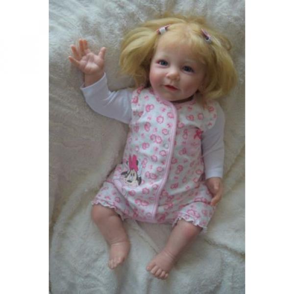 Reborn baby girl doll Lisa by Linde Scherer 22&#034; #3 image