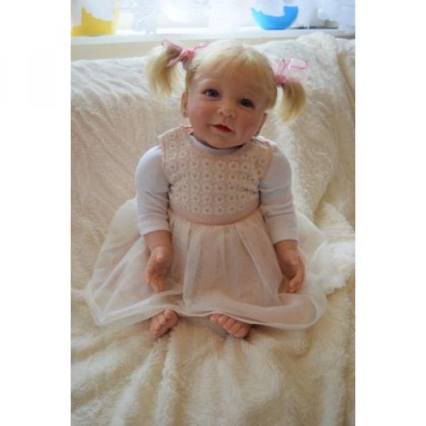 Reborn baby girl doll Lisa by Linde Scherer 22&#034; #9 image
