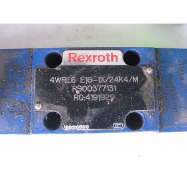Rexroth 4WRE6 E16-1X/24K4/M R900377131 RO4191929  Hydraulic Valve Mannesmann #2 image