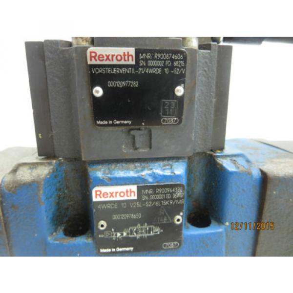 Rexroth 4WRDE10V25L-52/6L15K9/MR Valve USED #3 image