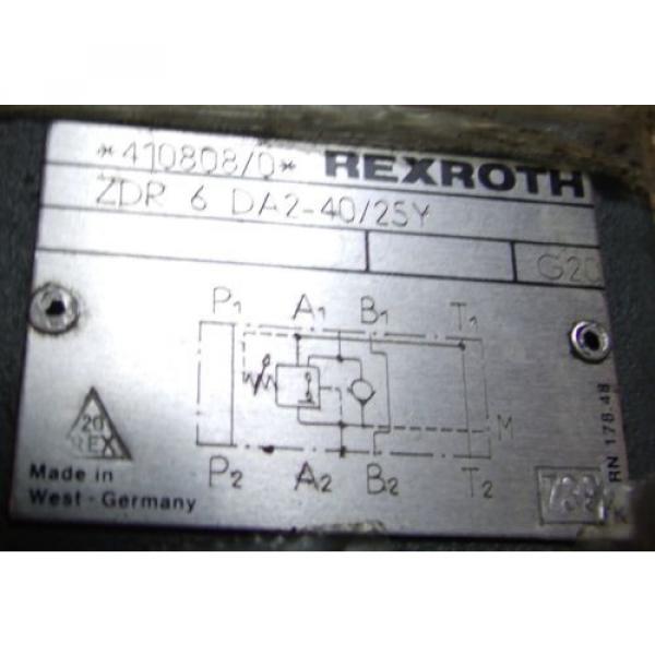 REXROTH ZDR 6DA2-40/25Y Hydraulic Valve #2 image