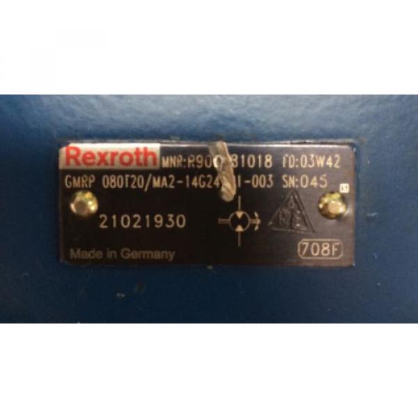 REXROTH HYDRAULIC CONTROL VALVE / GEAR HSA-06-A007-31 , 7081 MNR R 900327927 Origin #7 image
