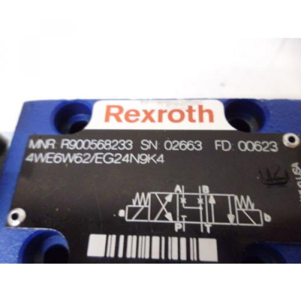 REXROTH 4WE6W62/EG24N9K4 HYDRAULIC VALVE R900568233 Origin NO BOX #4 image