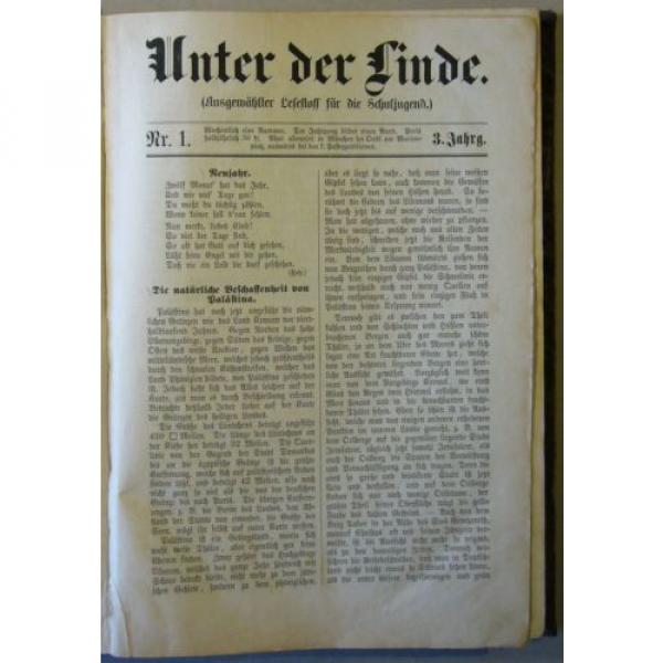 Zeitschrift “UNTER DER LINDE” LESESTOFF FÜR DIE SCHULJUGEND, 3 Jahrg. 1868-1871 #6 image