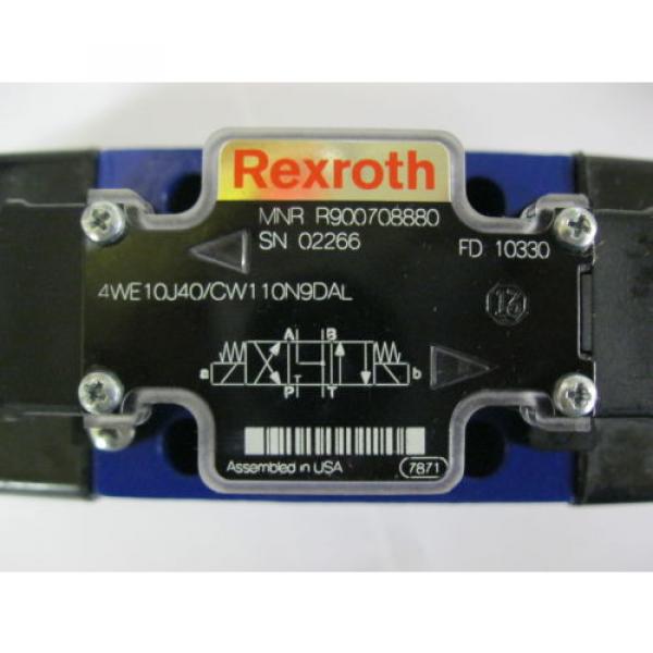R900708880 Bosch Rexroth Hydraulic Directional Control Valve 4WE10J40/CW110N9DAL #2 image