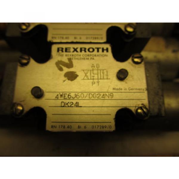 Rexroth 4WE6J60/DG24N9DK24L Hydraulic Directional Valve 24VDC Hydronorma #2 image