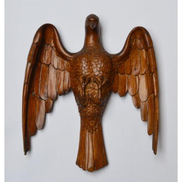 Holz Skulptur handgeschnitzt Taube Heiliger Geist Linde 19. Jh. 28 x 25 cm #1 image