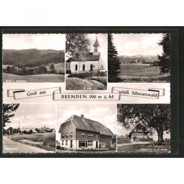 AK Brenden, Kolonialwarenhandlung v. K. Haselwander, Ruheplatz an der Linde, Ki #1 image