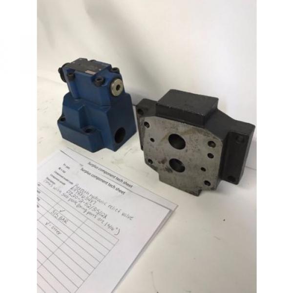 Rexroth hydraulic relief valve DZ20-2-52/ 315/ 12X with sub plate #2 image