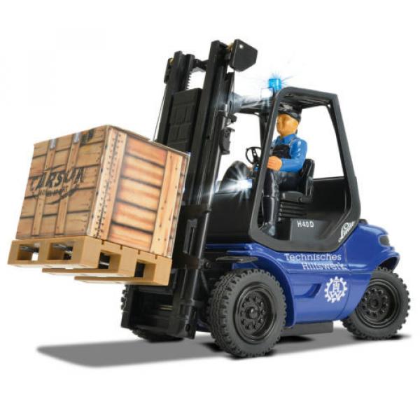 Carson Blue Forklift Linde H 40 D + Pallet Cargo RC Model Car 1:14 Genuine New #2 image