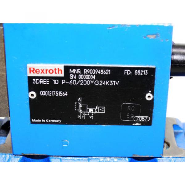Rexroth Bosch valve ventil 3DREE 10 P-60/200YG24K31V / R900948621    Invoice #4 image