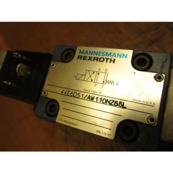 Mannesmann Rexroth 4WEH10D40/6AW110NET Z55L Hydraulic Directional Valve #5 image