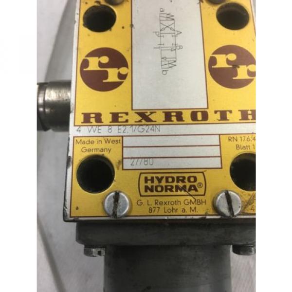 Directional valve Hydraulic 4WE8E21/G24N 24 VDC High power Solenoid Rexroth K #2 image