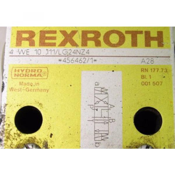 REXROTH 4 WE 10 J11/LG24NZ4 HYDRAULIC VALVE XLNT #2 image