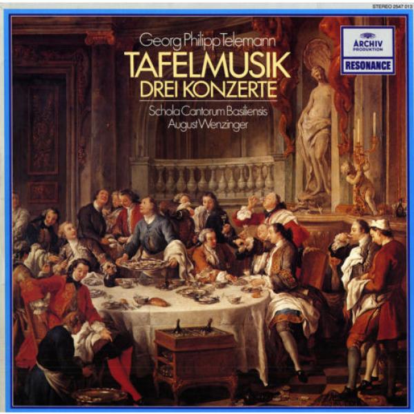 TELEMANN Tafelmusik - 3 Concertos MELKUS BRANDIS Violins LINDE Flute WEZINGER NM #1 image