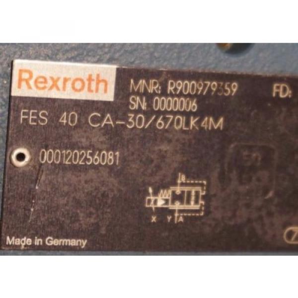 Origin REXROTH FES40 CA-30 PROPORTIONAL VALVE R900979559, FES40CA30/670LK4M #3 image